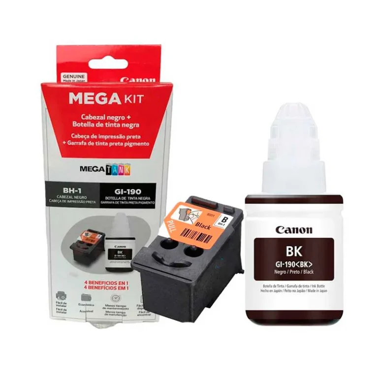 Pack Cabezal Canon BH-1 + Tinta GI-190BK Original