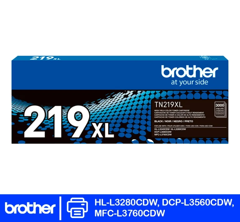 Tóner Brother TN-219XLBK negro original compatible con HL-L3280CDW, DCP-L3560CDW y MFC-L3760CDW