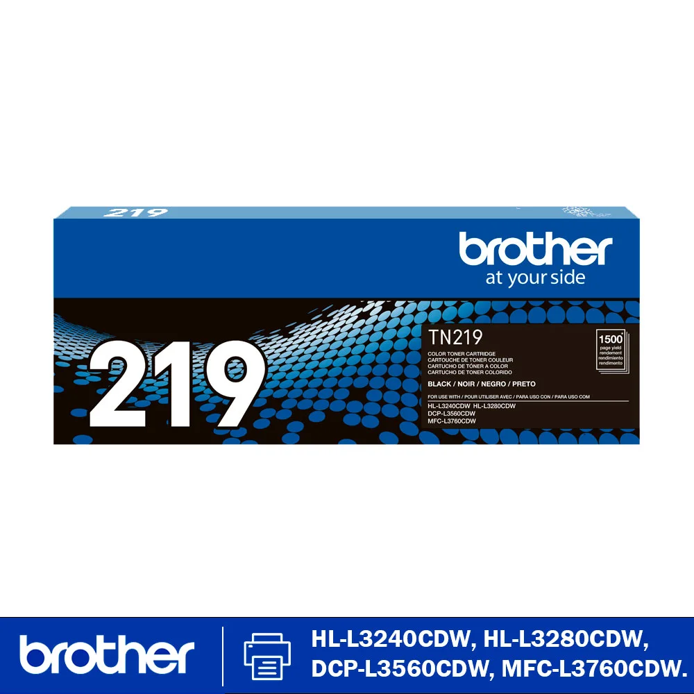 Tóner Brother TN-219BK negro original para impresoras L3280CDW, L3560CDW