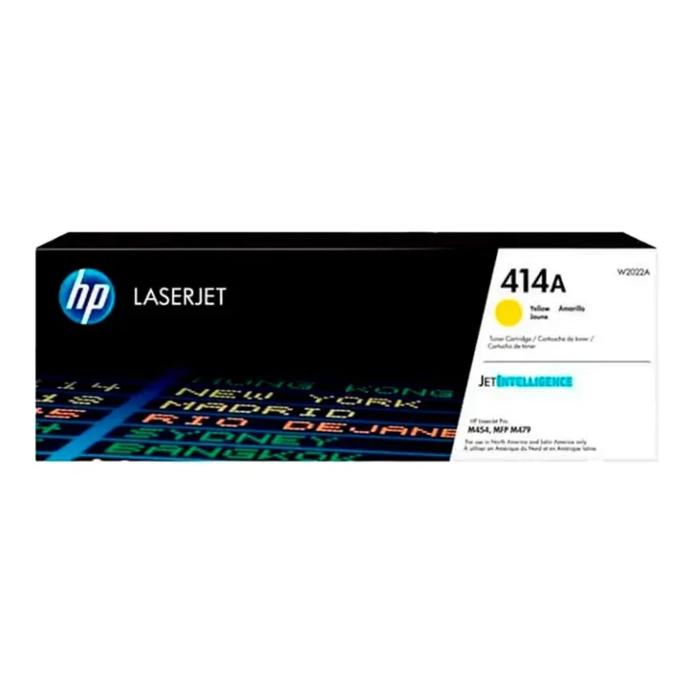 Tóner HP 414A Amarillo Original (W2022A) para LaserJet M454/M479