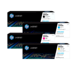 Cartucho de toner HP 202A negro original modelo CF500A, compatible con impresoras HP Color LaserJet M254 y M281, rendimiento de 1400 páginas