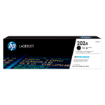 Cartucho de toner HP 202A negro original modelo CF500A, compatible con impresoras HP Color LaserJet M254 y M281