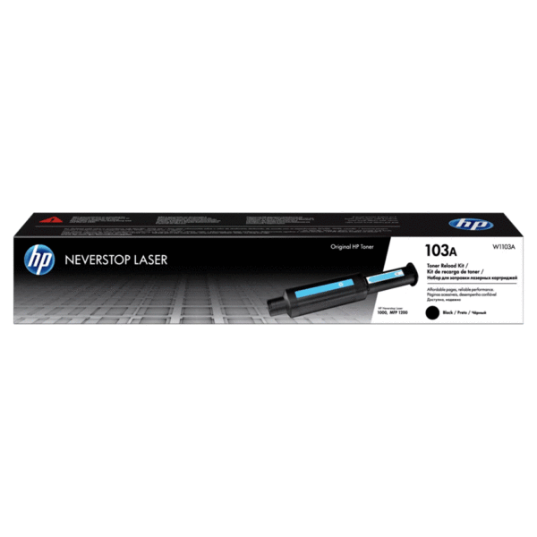 Imagen del Toner HP 103A W1103A negro original compatible con impresoras HP Neverstop Laser 1000 y 1200