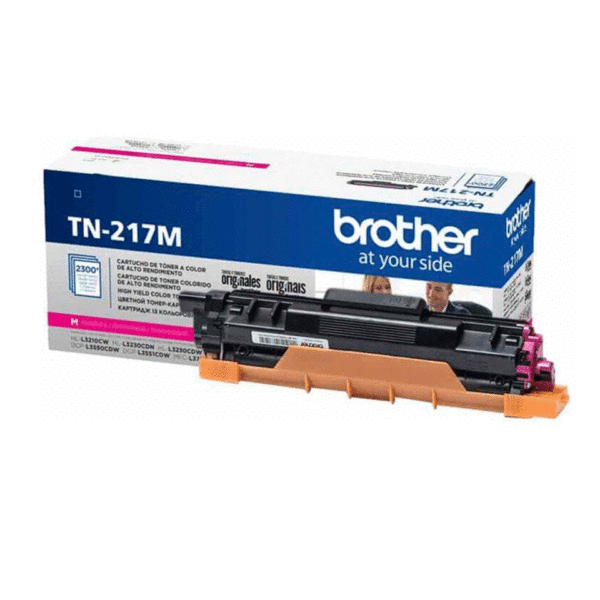 Tóner Brother TN-217M magenta original compatible con HL-L3270CDW, DCP-L3551CDW, MFC-L3750CDW