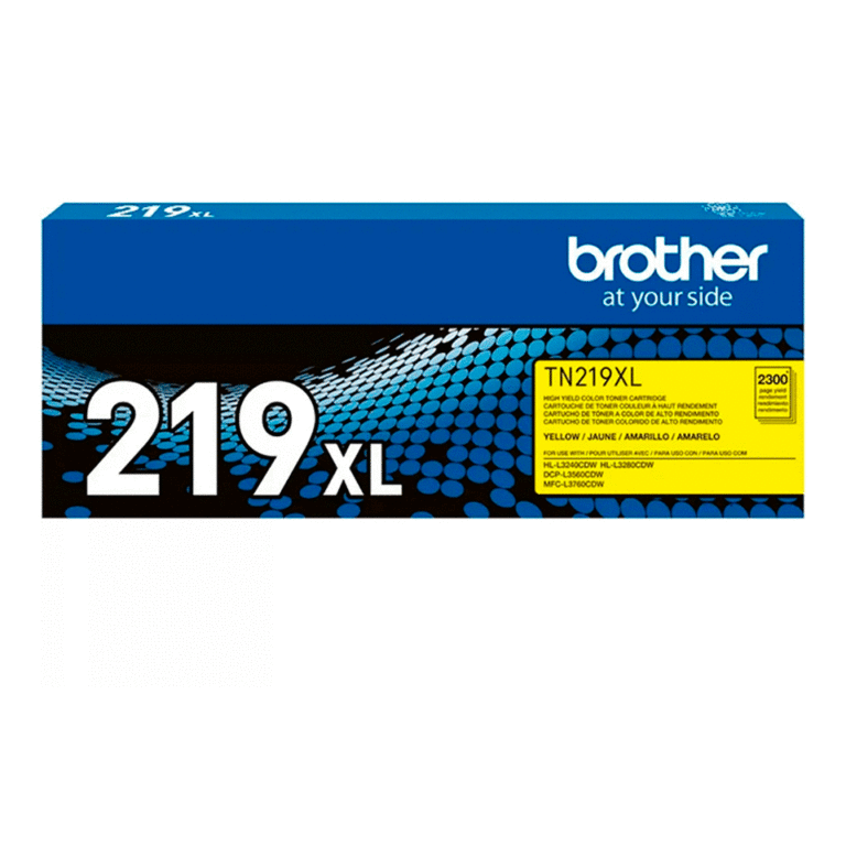 Toner Brother TN-219XL Amarillo Original - 2300 Páginas - Compatible con L3560, L3760, L3280