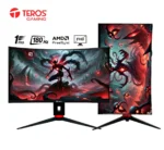 Monitor curvo TEROS TE‑2766G de 27 pulgadas, 1500R, FHD 180 Hz, 1 ms, FreeSync Premium