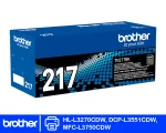 Tóner Brother TN-217BK Negro | HL-L3270CDW, DCP-L3551CDW y MFC-L3750CDW - Imagen 2