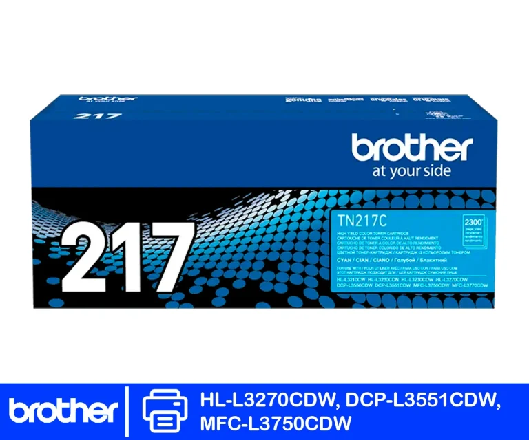 Tóner Brother TN-217C cian original 3,000 páginas en Perú – Teodomi