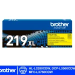 Tóner Brother TN-219XLY amarillo original compatible con HL-L3280CDW, DCP-L3560CDW y MFC-L3760CDW