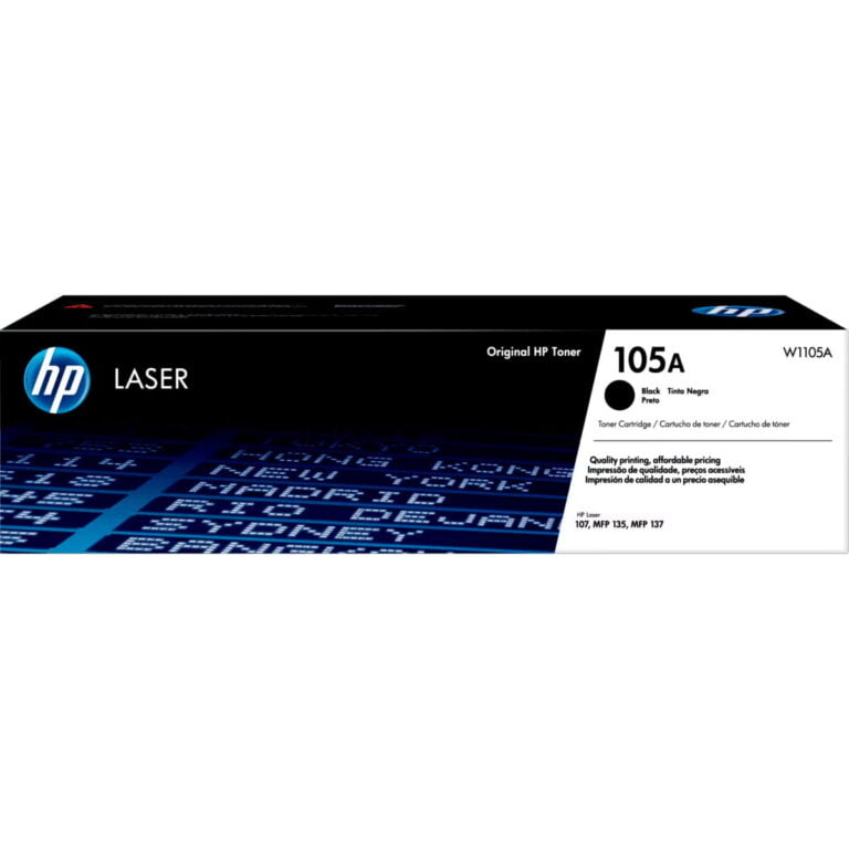 Caja original del Cartucho de Tóner HP 105A W1105A Negro