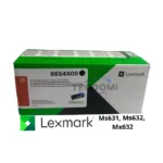 Tóner Lexmark 66S4X00 negro original, 31,000 páginas, compatible con impresoras Lexmark MS631, MS632 y MX632.