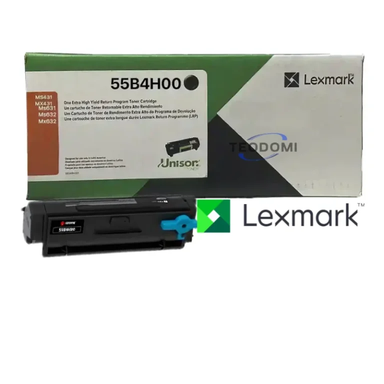 Tóner Lexmark 55B4H00 Negro 15K Original compatible con impresoras Lexmark MS431dn, MX432adwe, MX431adn, MS331dn y MX331adn