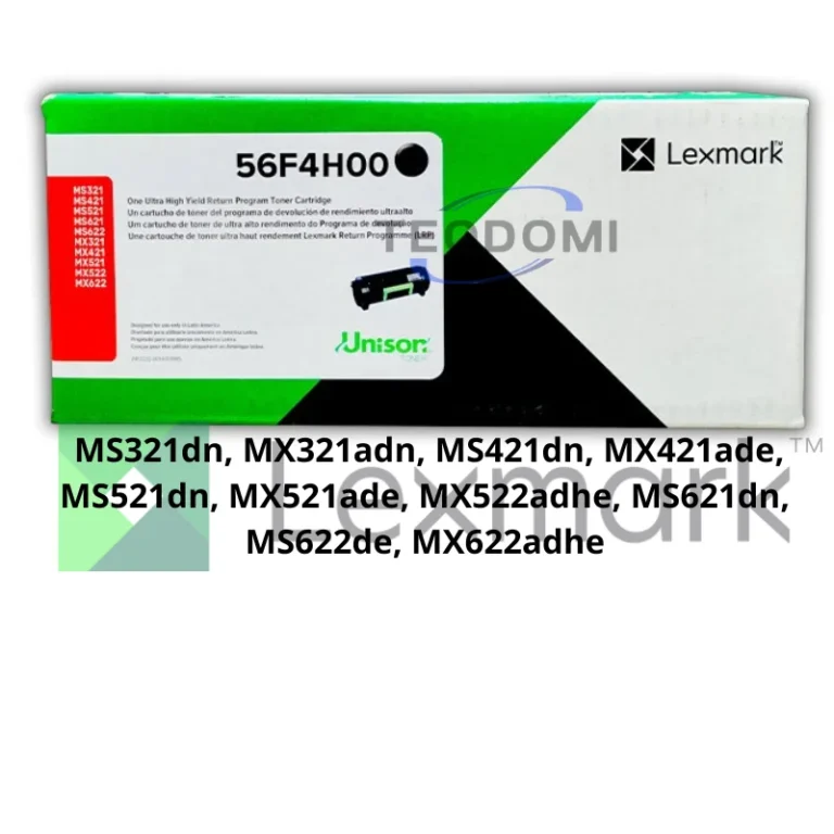 Tóner Lexmark 56F4H00 negro original, 15,000 páginas, compatible con impresoras Lexmark MS321, MX421, MS621, MX622.