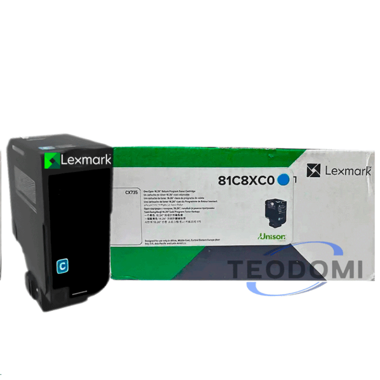 Tóner Lexmark 81C8XC0 Cyan 16.2K Original