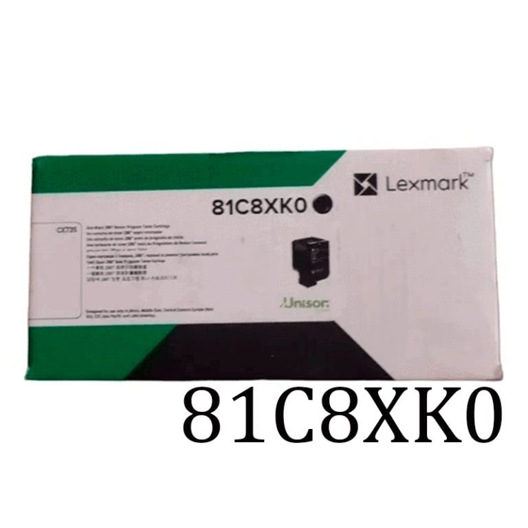 Compra el Tóner Lexmark 81C8XK0 Black Original para impresora Lexmark CX735adse. Rendimiento de hasta 28,000 páginas, calidad profesional y compatibilidad garantizada.