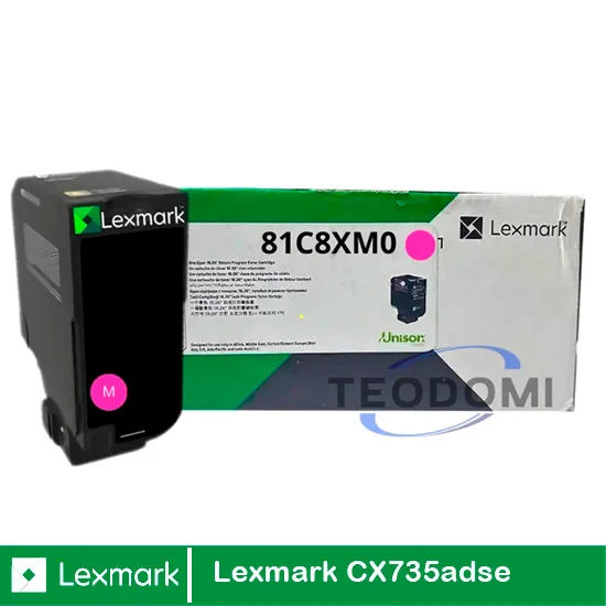 Tóner Lexmark 81C8XM0 Magenta 16.2K Original para impresora Lexmark CX735adse