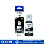 Botella de tinta Epson T504120 Negro original 127 ml para impresoras EcoTank