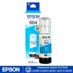 Botella de tinta Epson T504220 Cyan original de 70 ml para impresoras EcoTank
