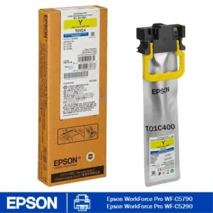 Bolsa de tinta Epson T01C400 Yellow original de alto rendimiento para impresoras Epson WorkForce Pro WF-C529R / WF-C579R