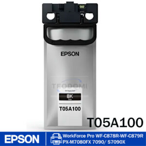 Bolsa de tinta Epson T05A100 negra original de alto rendimiento para impresoras WorkForce