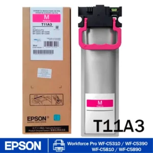 Bolsa de tinta Epson T11A320 Magenta original de alto rendimiento para impresoras Epson WorkForce Pro WF-C5810