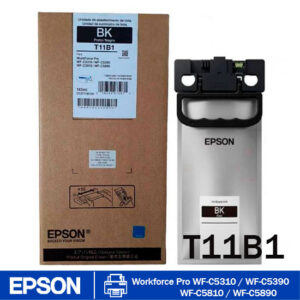 Tinta Epson T11B120 Black Original (T11B1) – Bolsa de Alto Rendimiento para WF-C5810 / C5310 / C5390 / C5890 1 Bolsa de tinta Epson T11B120 Black original de alto rendimiento para impresoras Epson WF-C5810, C5310, C5390, C5890