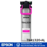 Bolsa de tinta Epson T941320 Magenta (R04L) original 38 ml – rendimiento 5,000 páginas, compatible con impresoras WF-C5210 / 5290 / 5710 / 5790