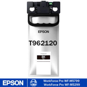 Tinta Epson T9621 Negro Original – Bolsa de Alto Rendimiento para WorkForce Pro 2 Bolsa de tinta Epson T9621 Negro original de alto rendimiento para impresoras Epson WorkForce Pro