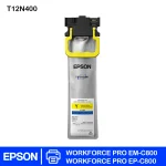 Tinta Epson T12N400 Amarillo Original | WorkForce Pro EM-C800 - Imagen 2