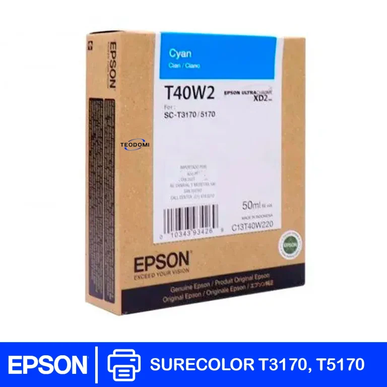 Tinta Epson T40W220 Cyan 50 ml original para SureColor T3170 y T5170
