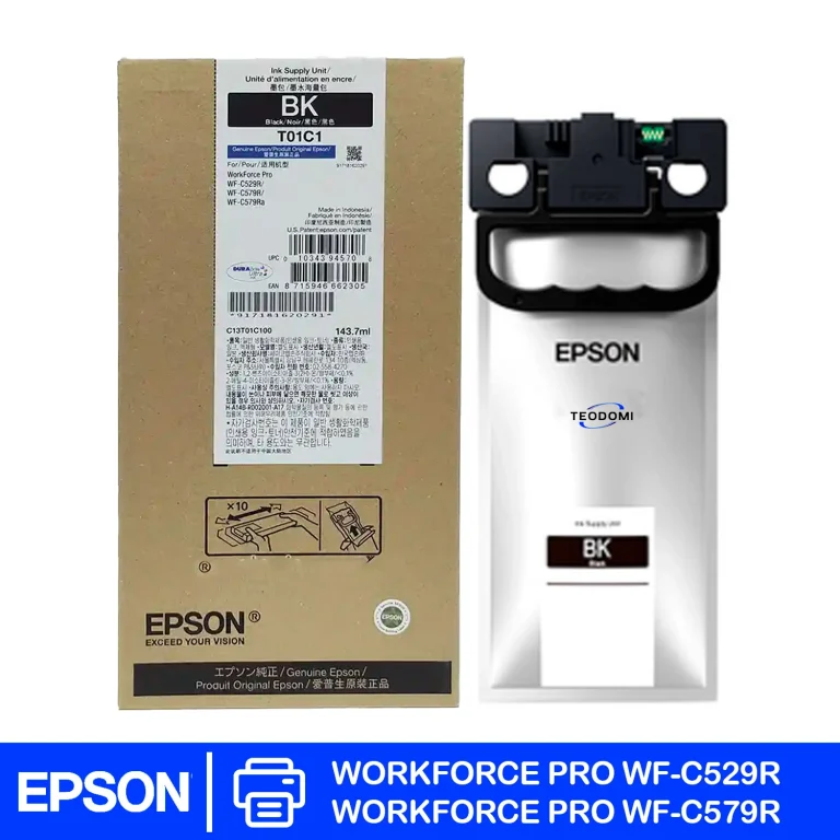 Tinta Epson T01C100 negro original T01C1 10,000 páginas frente