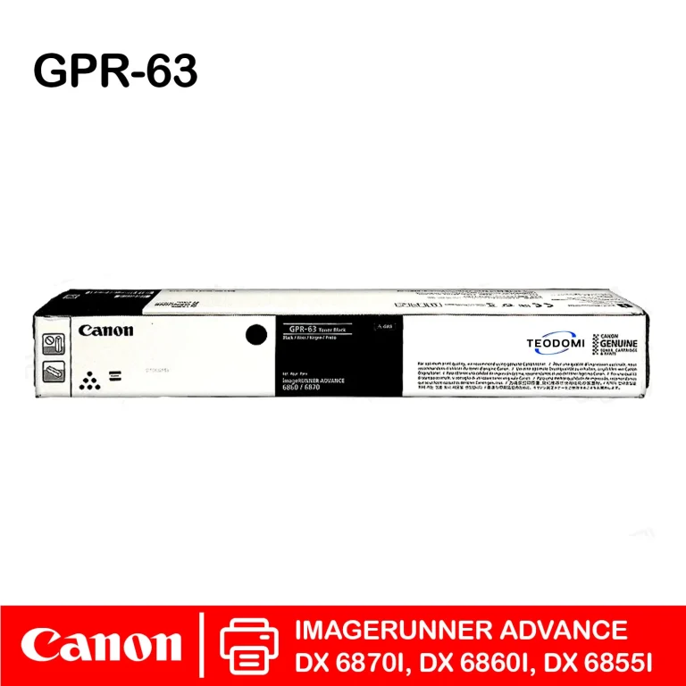Tóner Canon GPR-63 negro original en Perú