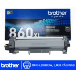 Cartucho Brother TN-860XL negro para oficina
