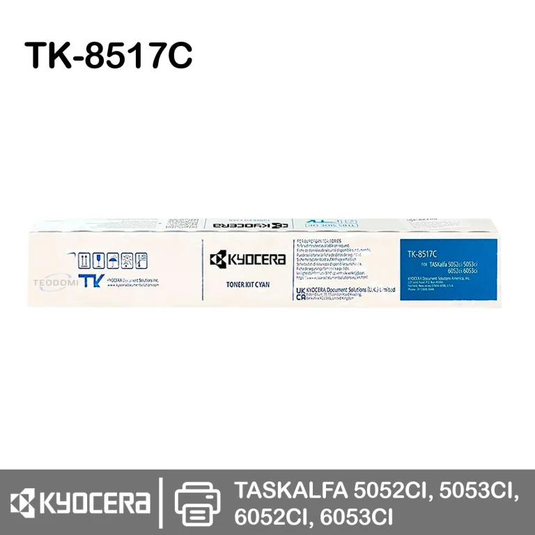 Tóner Kyocera TK-8517C cyan original para TASKalfa 5052ci en Perú