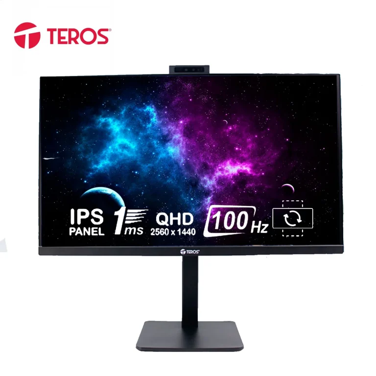 Monitor TEROS TE-2416CS 23.8 pulgadas QHD IPS 100Hz con cámara 5MP vista frontal