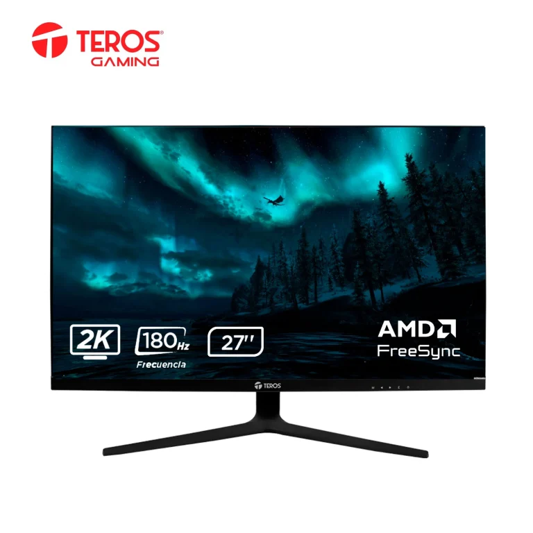 Monitor TEROS TE-2769G 27 pulgadas QHD IPS 180Hz 1ms vista frontal