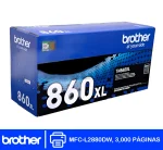 Tóner Brother TN-860XL Negro | MFC-L2880DW Original - Imagen 2