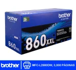 Tóner Brother TN-860XXL Negro | MFC-L2880DW Alto rendimiento - Imagen 2