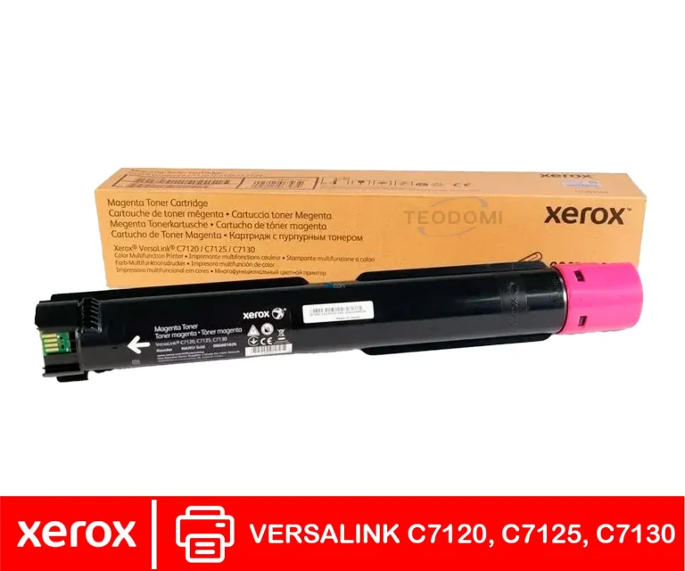 Tóner Xerox 006R01830 magenta original para VersaLink C7120 C7125 C7130 vista frontal