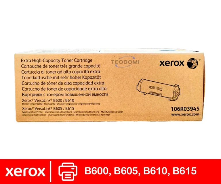 Tóner Xerox 106R03945 negro para VersaLink B610 B600 B605 B615