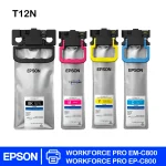 Kit de bolsas de tinta Epson T12N original para WorkForce Pro EM-C800 en Perú
