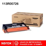 Tóner Xerox 113R00726 Negro Original 8000 Páginas | Phaser 6180 Láser - Imagen 2