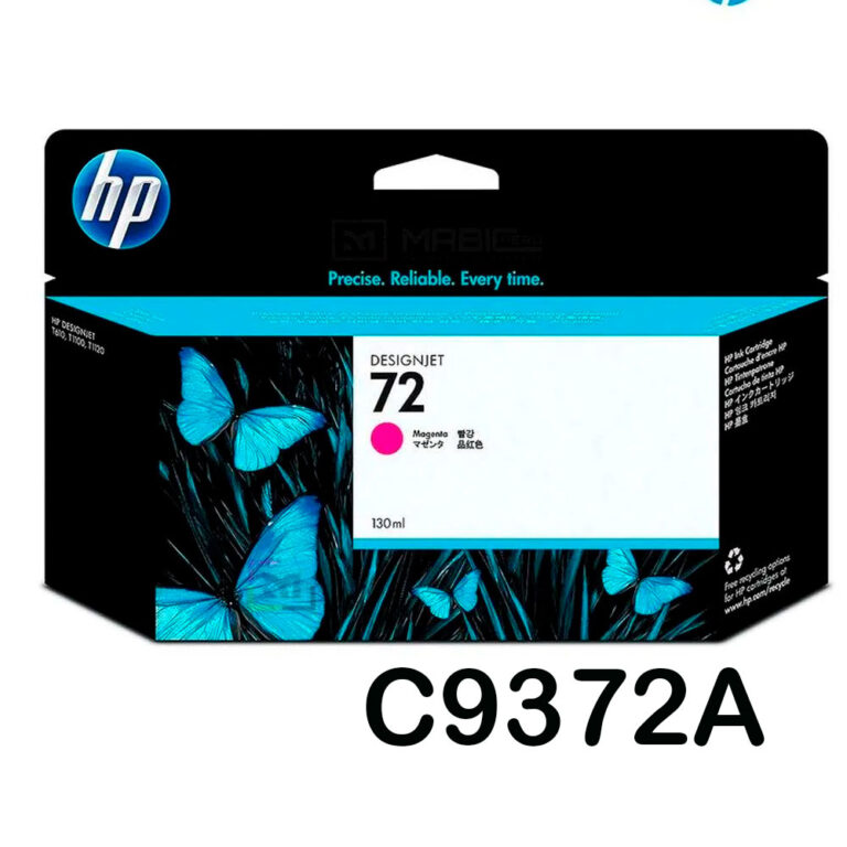 Cartucho de tinta HP 72 magenta 130 ml C9372A compatible con HP DesignJet T610 y T1100
