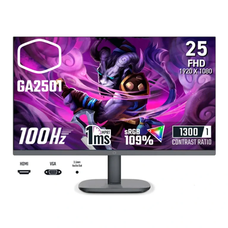 Monitor gamer Cooler Master GA2501 24.5 pulgadas FHD 100Hz 1ms negro