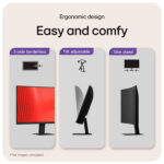 Monitor LG 24U421A-B Curvo 23.8″ | FHD 100Hz 5ms Negro - Imagen 4