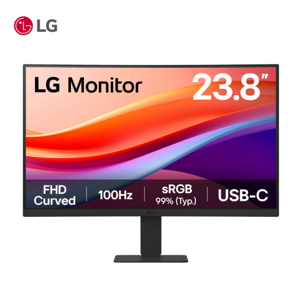Monitor curvo LG 24U421A-B 23.8 pulgadas FHD VA 100Hz negro