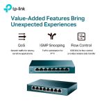 Switch TP-Link TL-SG108 8 Puertos Gigabit | Sobremesa, QoS e IGMP Snooping - Imagen 2