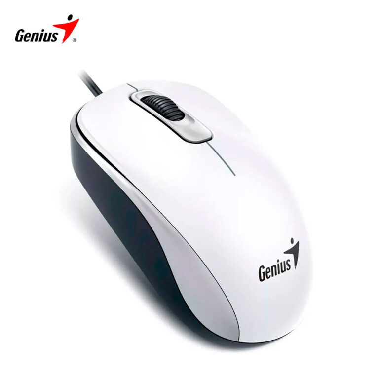 Mouse Genius DX-110 USB óptico 1000 DPI color blanco