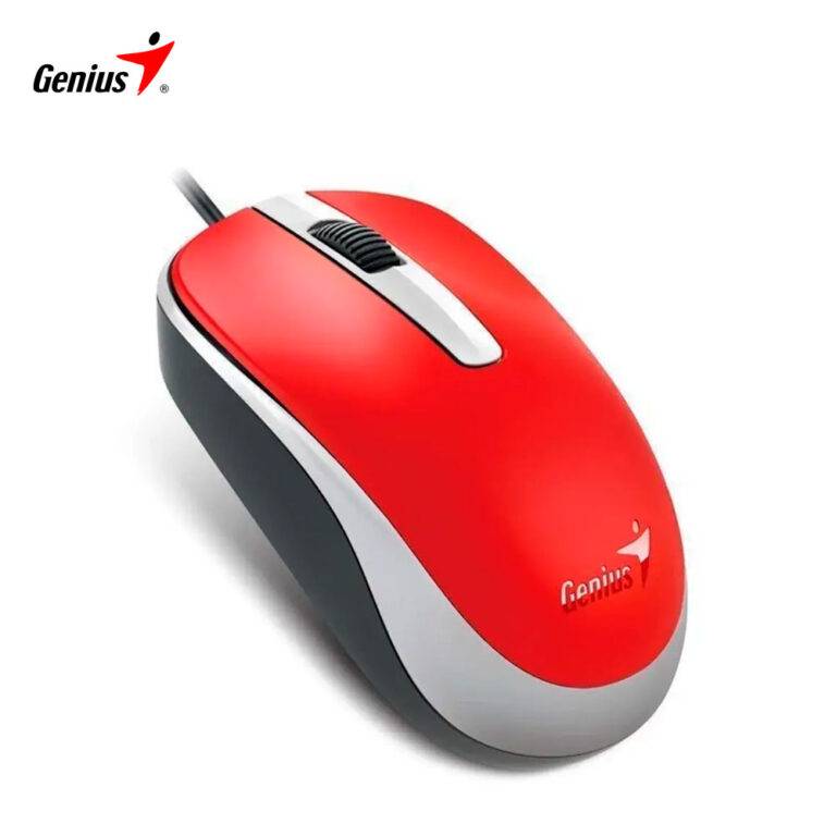 Mouse Genius DX-110 USB óptico 1000 DPI color rojo