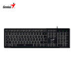 Teclado Genius Slimstar 820 retroiluminado USB negro